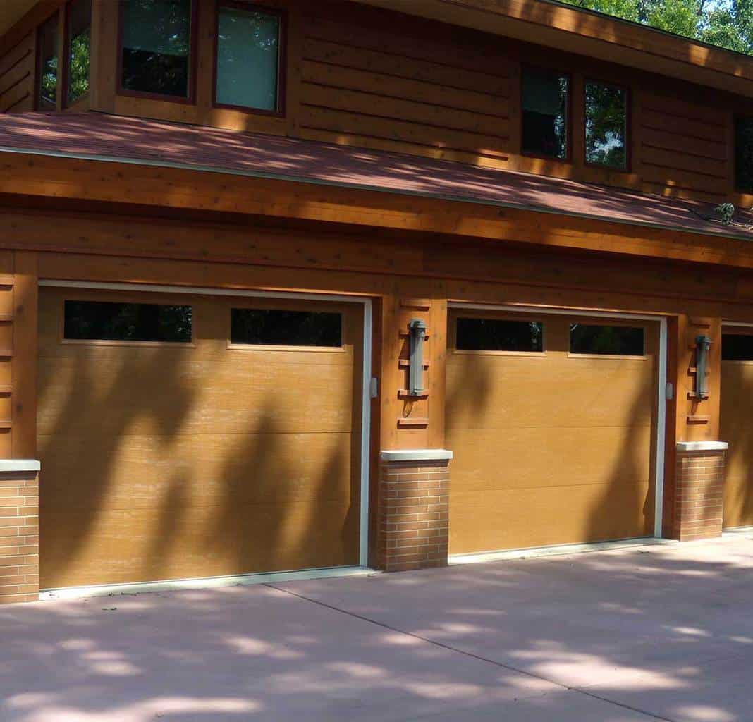 Garage Door originally installed and repaired years later in Western Springs